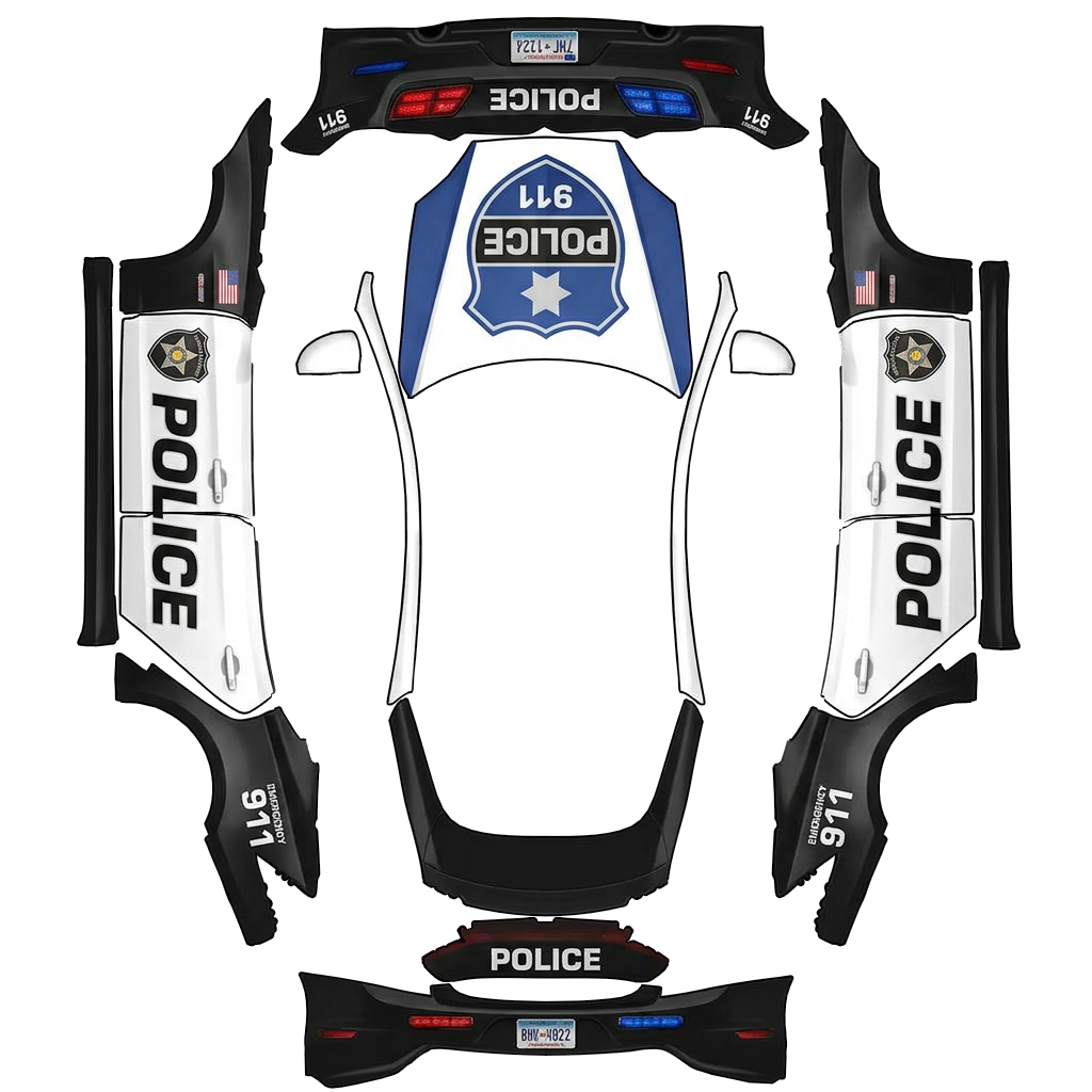 Flat PNG layout for Model S 2021+