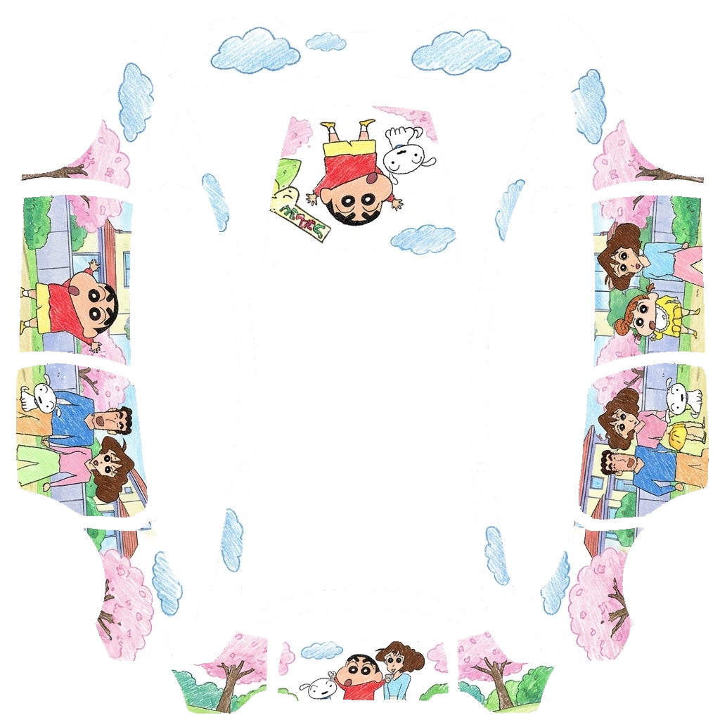 Flat PNG layout for Model Y L