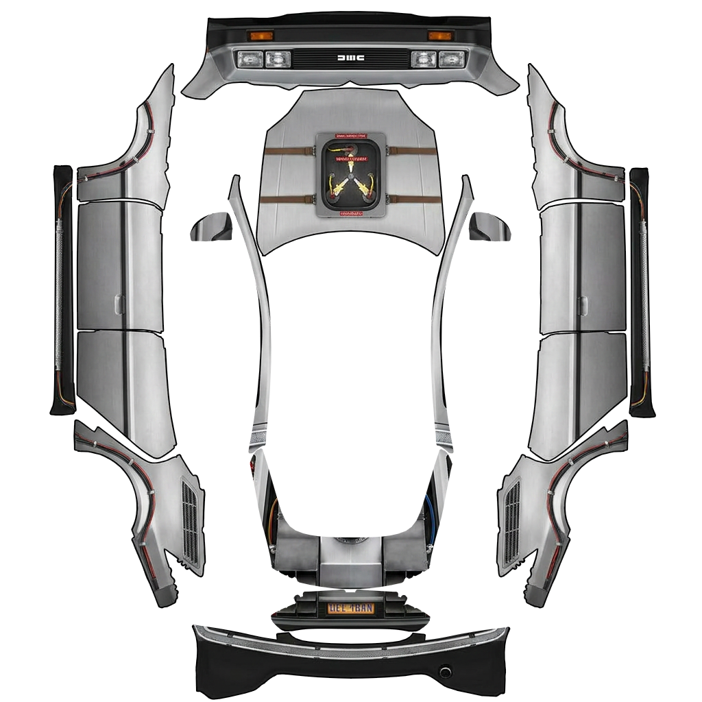 Flat PNG layout for Model S 2021+