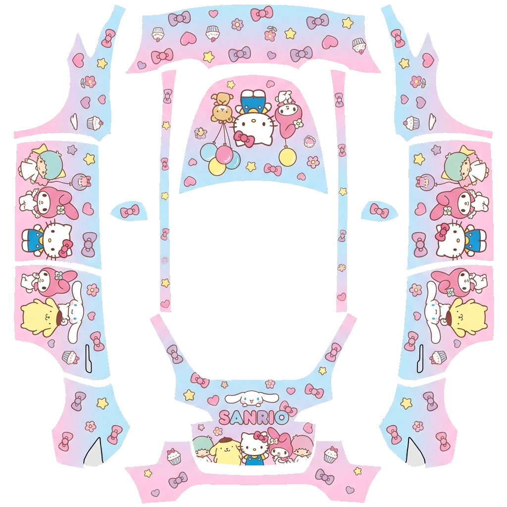 Flat PNG layout for Model Y