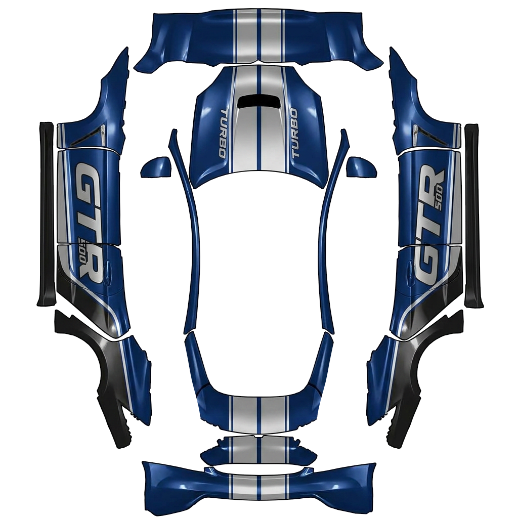 Flat PNG layout for Model S 2021+