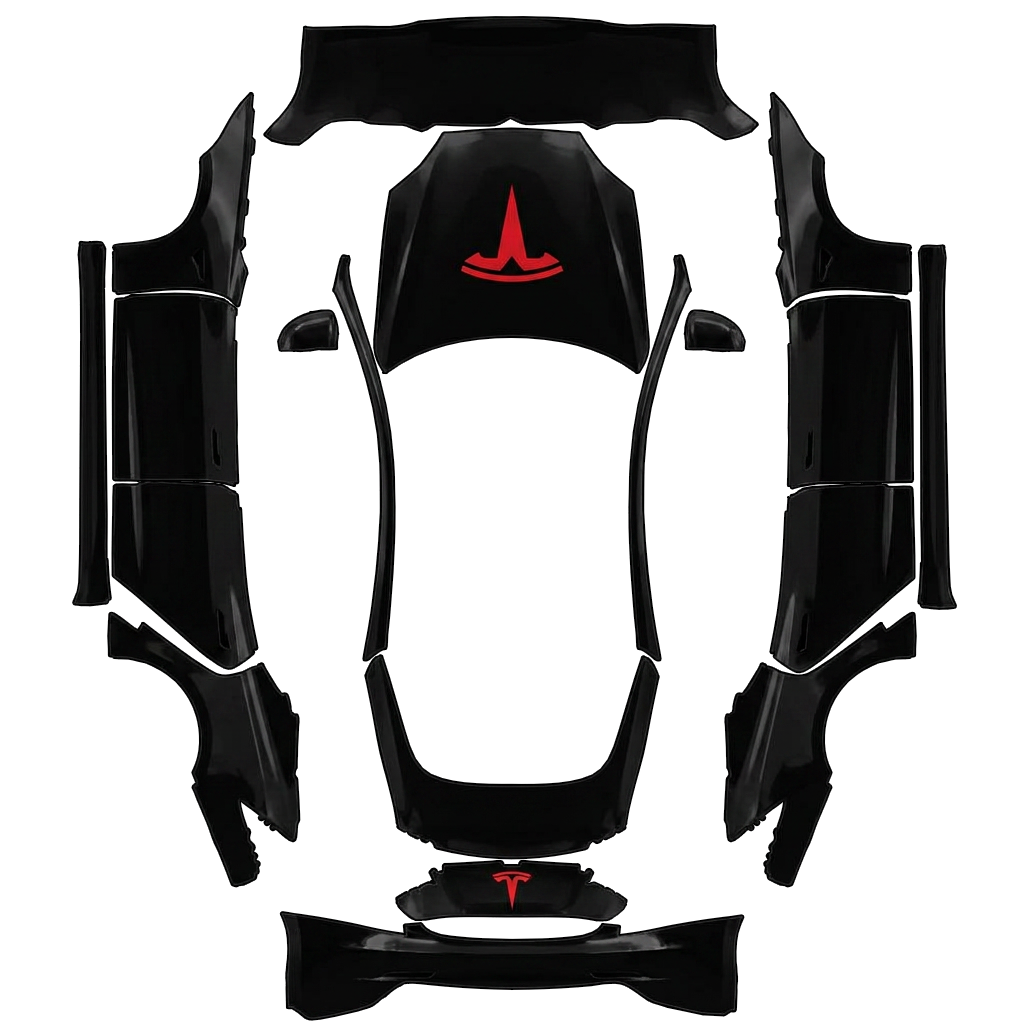 Flat PNG layout for Model S 2021+