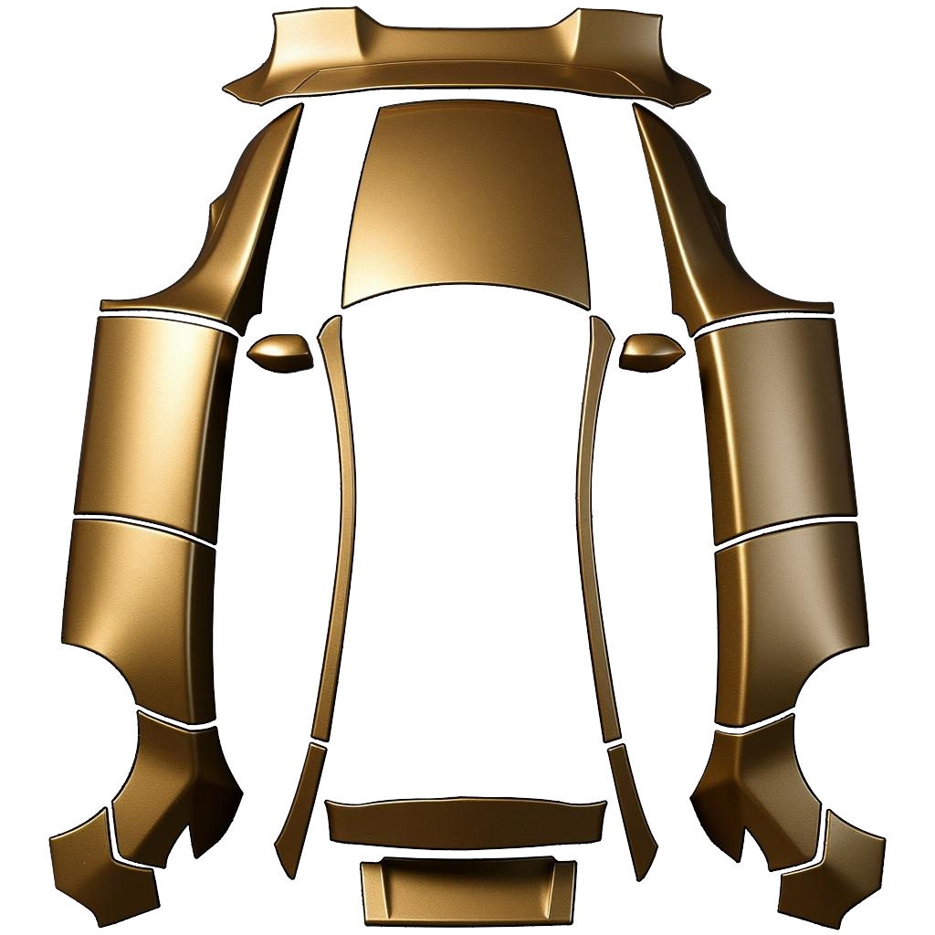 Flat PNG layout for Model Y (2025+) Premium