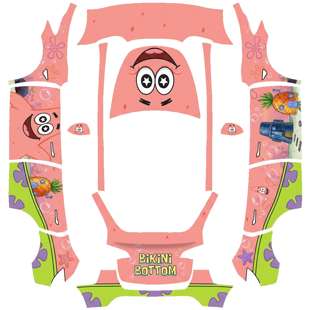 Flat PNG layout for Model Y
