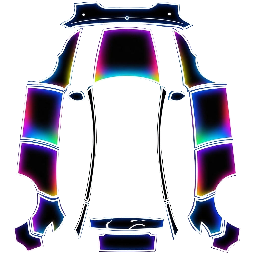 Flat PNG layout for Model Y (2025+) Premium