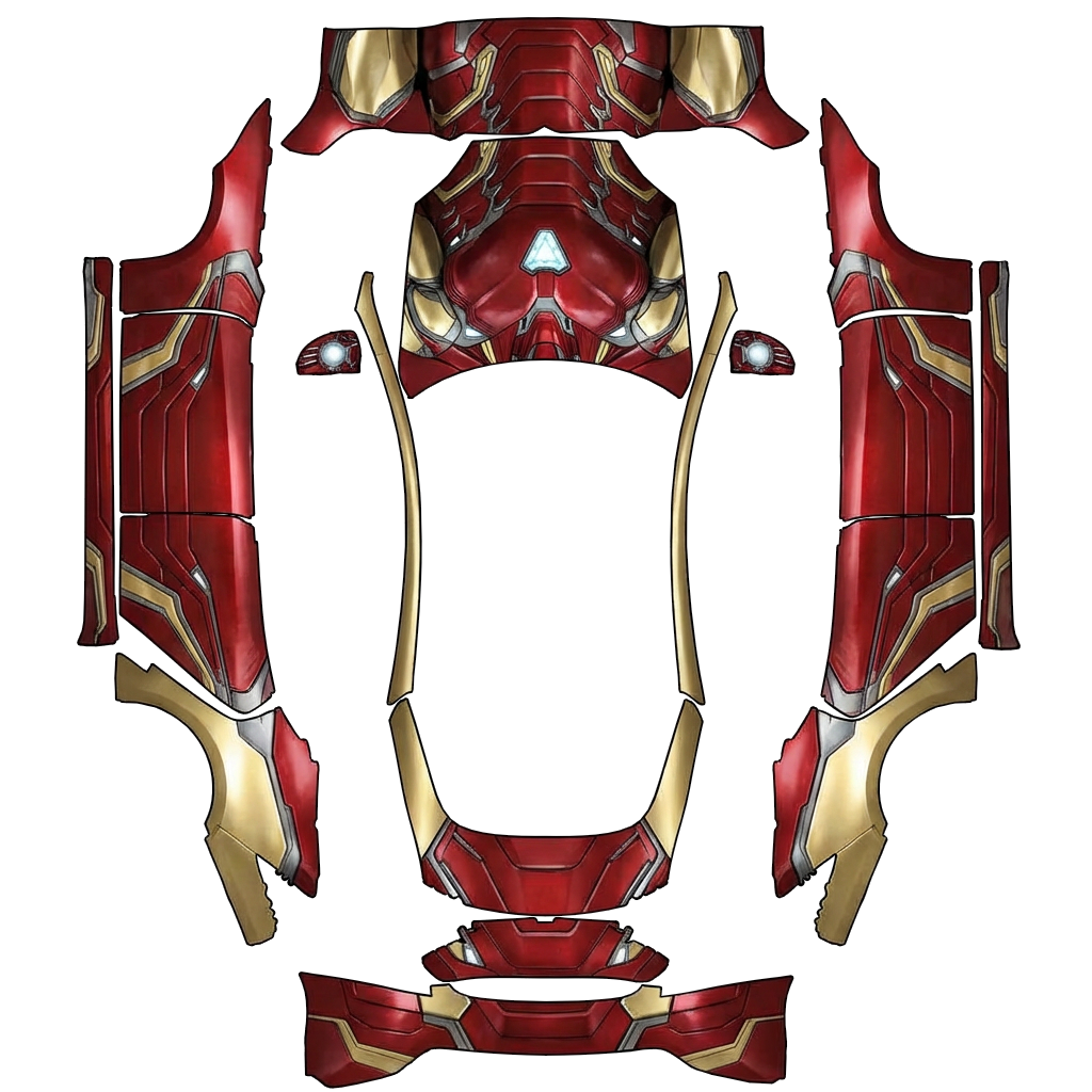 Flat PNG layout for Model S 2021+