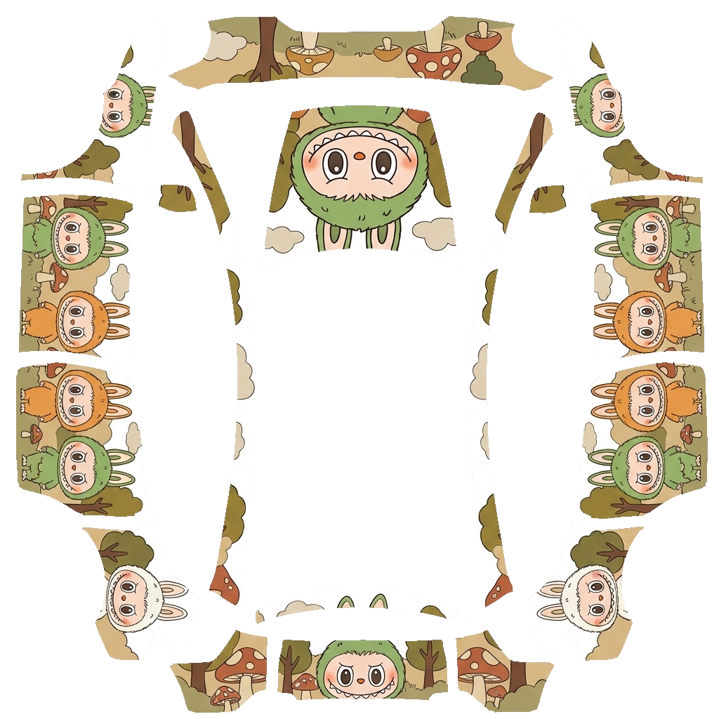 Flat PNG layout for Model Y L